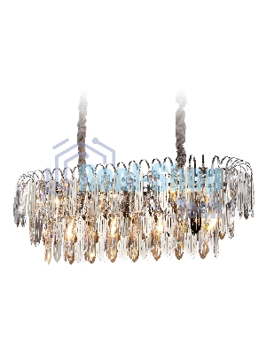 Светильник Ambrella light TR5259/10 CH/CL хром/прозрачный E27*10 max 40W 800*300*270