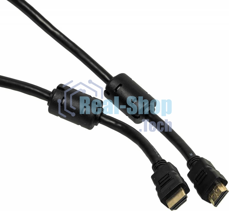 Кабель-соединительный аудио-видео Ningbo HDMI-5M-MG HDMI (m)/HDMI (m) 5м. феррит.кольца позолоченные контакты черный