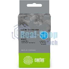 Картридж ленточный Cactus CS-M210-750-488 черный шрифт, белый фон, 19.1мм, 6.4м для Brady M210/M211/M210-LAB