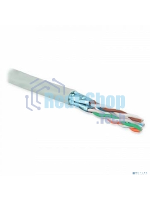 Кабель ExeGate FTP 4 пары кат.5e медь, 24AWG, экран, бухта 305м, серый, PVC