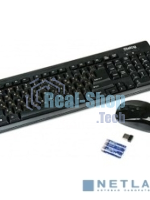 Комплект клавиатура+мышь Dialog KMROP-4010U беспроводной, USB, 1600 DPI, чёрный