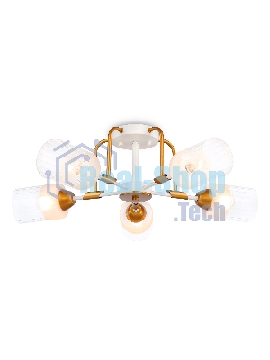 Светильник Ambrella light TR303323/5 WH/GD/CL/FR белый/золото/прозрачный/белый матовый E27*5 max 60W D620*200