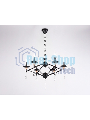 Светильник Ambrella light TR9597/6 BK черный E14/6 max 40W D660*880