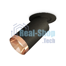 Светильник Ambrella Light XM6323205 SBK/PPG черный песок/золото розовое полированное MR16 GU5.3 (A2242, C6323, N6135)