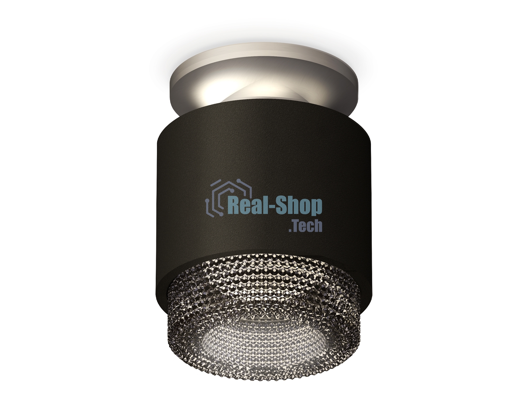 Светильник Ambrella Light XS7511102 SBK/MCH/BK черный песок/хром матовый/тонированный MR16 GU5.3 (N7928, C7511, N7192)