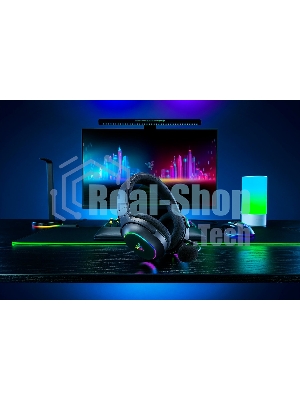Гарнитура Razer Barracuda X Chroma чёрный, беспроводная, радиоканал, до 70 ч, съёмный микрофон, подсветка