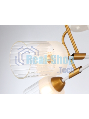 Светильник Ambrella light TR303323/5 WH/GD/CL/FR белый/золото/прозрачный/белый матовый E27*5 max 60W D620*200