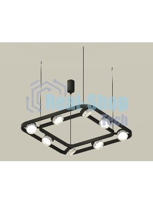 Светильник Ambrella light XB9182200/8 SBK/CL черный песок/прозрачный GX53 (C9182, N8480)