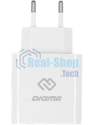 Сетевое зарядное устройство Digma DGW3D 3A PD+QC белый