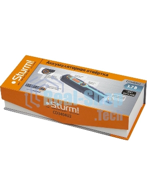 Отвертка аккумуляторная Sturm! CD3404U2,3,6В,micro USB,подсветка,индикат напр,набор бит,без ЗУ