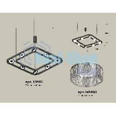 Светильник Ambrella light XB9182200/8 SBK/CL черный песок/прозрачный GX53 (C9182, N8480)