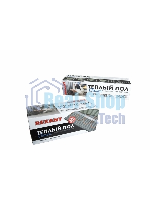 Теплый пол (нагревательный мат) Rexant Classic RNX -1,5-225 (площадь1,5 м2 (0,5 х 3,0 м)),225 Вт, двухжильный с экраном