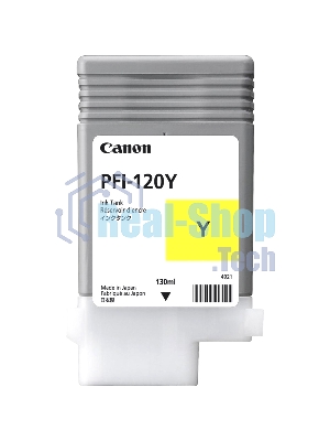Картридж струйный Canon PFI-120 Y 2888C001 желтый (130мл) для Canon Canon imagePROGRAF TM-200/205