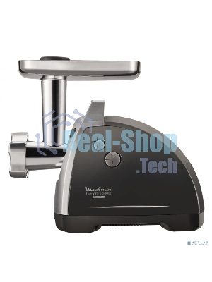 Мясорубка электрическая Moulinex ME688832 черный, 2200 Вт, 4.5 кг/мин, реверс, насадки - 6