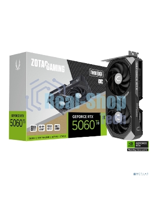Видеокарта Zotac RTX 5060Ti TWIN EDGE OC 8Gb GDDR7 128bit 3xDP HDMI 2FAN MEDIUM PACK