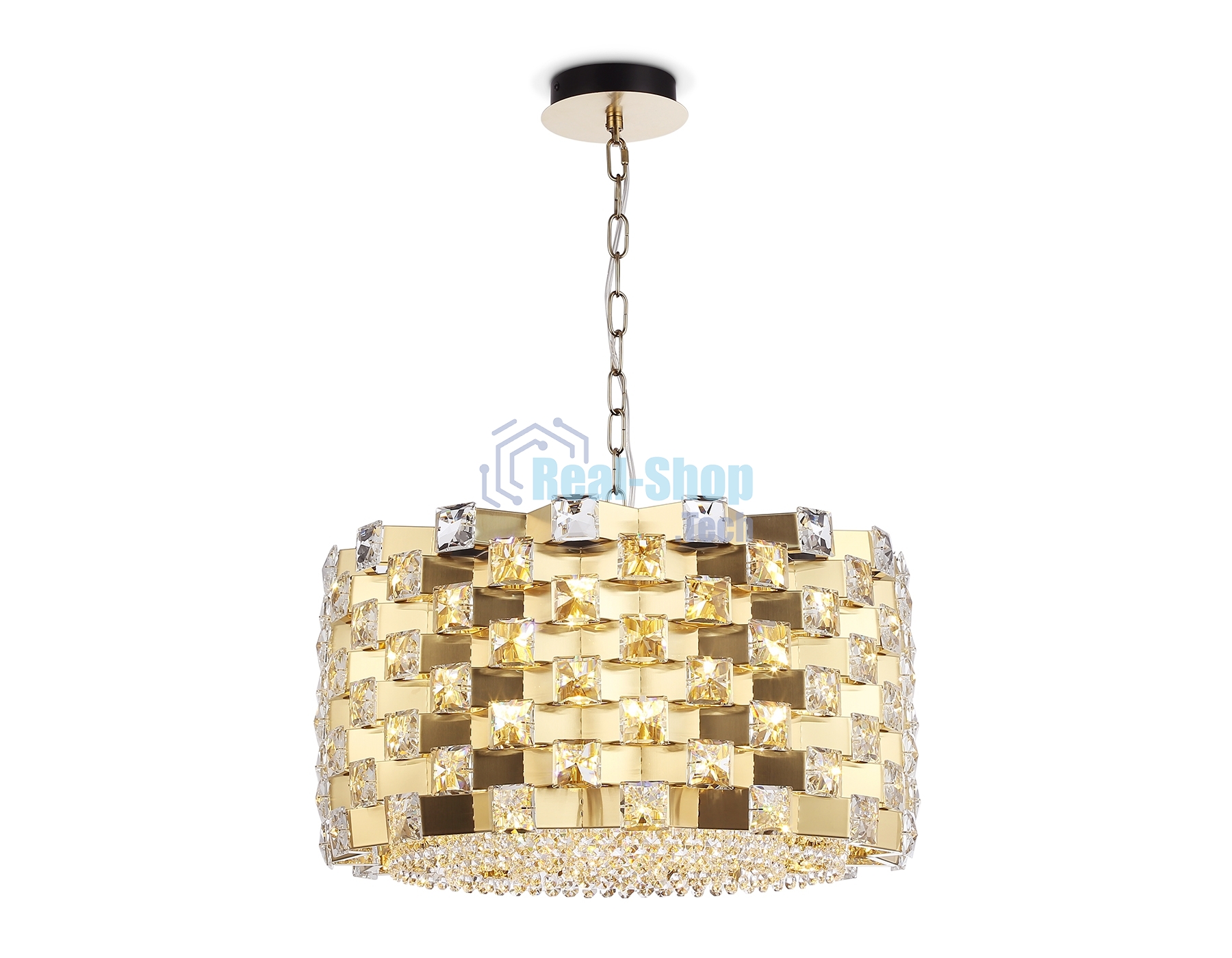 Люстра Ambrella light LH41003/12 BS/CL латунь/прозрачный E14*12 max 40W D540*290