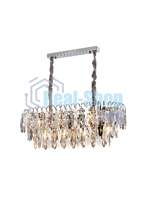 Светильник Ambrella light TR5259/10 CH/CL хром/прозрачный E27*10 max 40W 800*300*270