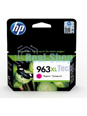 Картридж струйный HP 963XL 3JA28AE пурпурный увеличенной емкости (1600 стр) для HP OfficeJet Pro 901x/902x