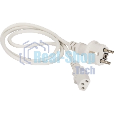 Шнур питания Lanmaster LAN-PP13/SH-7.0-WH C13-Schuko проводник.:3x0.75мм2 7м 220В 10А белый