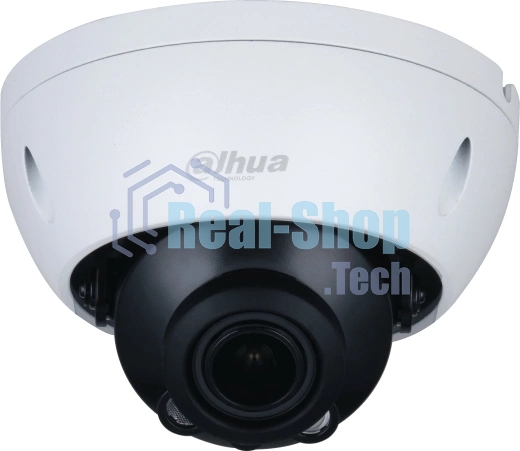 Уличная купольная IP-видеокамера Dahua 2Мп; 1/2.8” CMOS; моторизованный объектив 2.8~12 мм; механический ИК-фильтр; чувствительность 0.008лк@F1.7; сжатие: H.265+, H.265, H.264+, H.264, MJPEG; 2 потока