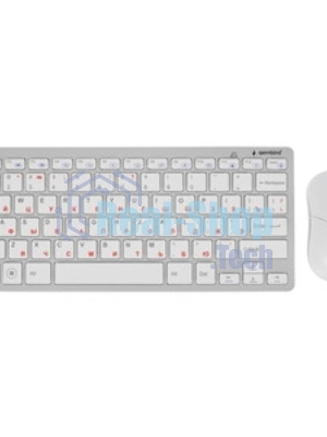 Комплект клавиатура+мышь Gembird KBS-7001-RU беспроводной, USB, 1600 DPI, белый