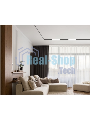 Трековый светильник GL2320 BK черный IP20 10W 3CCT 3000/4200/6400K 48V 200*10*37