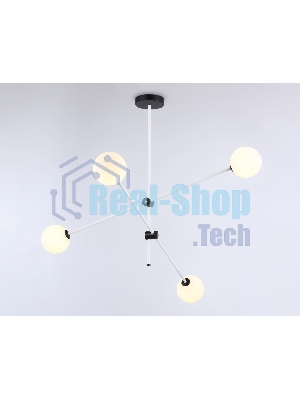 Светитльник Ambrella Light TR2505/4 WH/BK белый/черный G9/4 max 10W D970*700