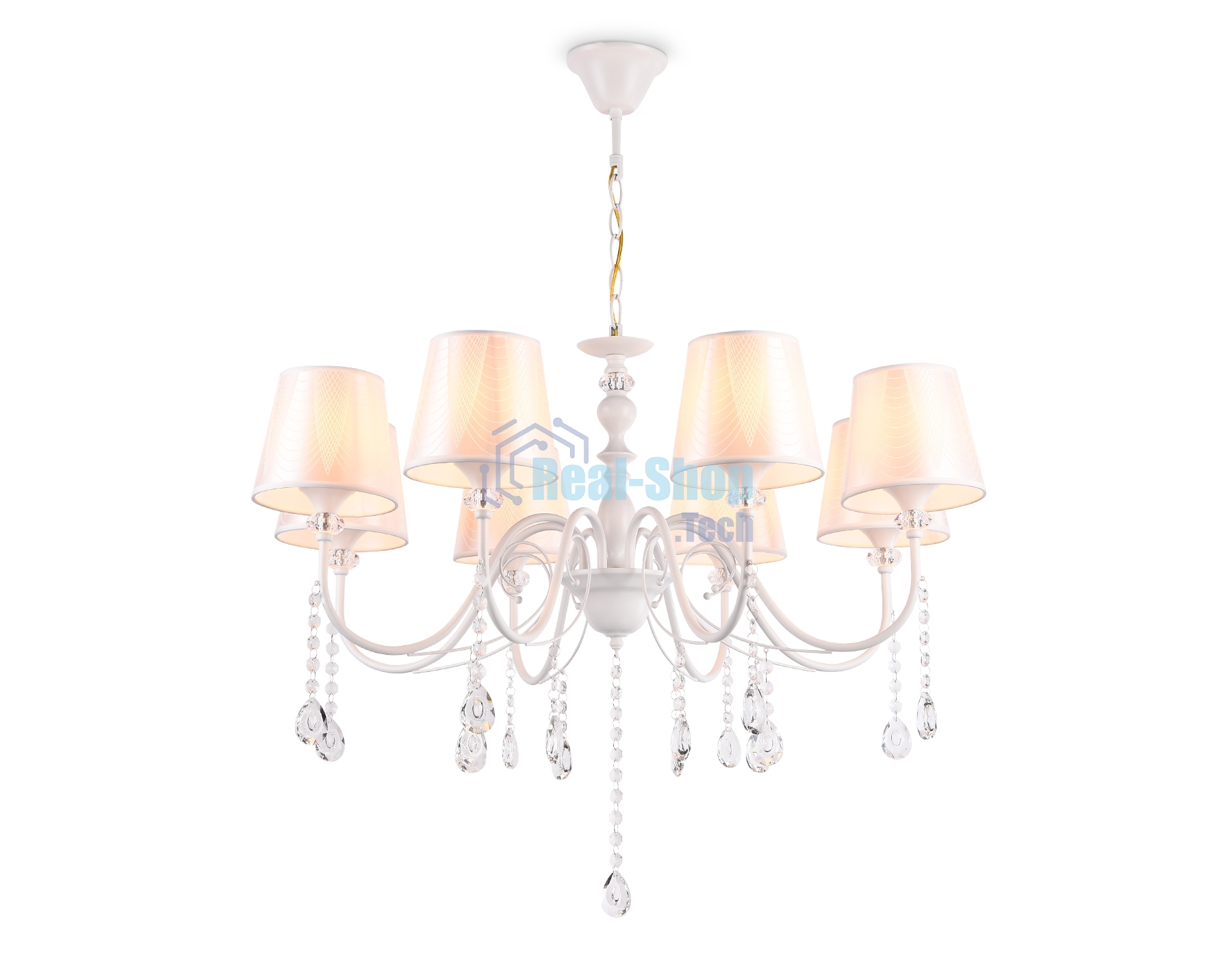 Светильник Ambrella light TR4605/8 WH белый E27/8 max 40W D770*910