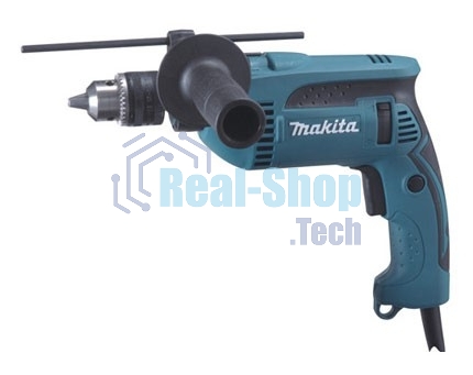 Дрель ударная Makita HP1640K 680Вт патрон:кулачковый реверс (кейс в комплекте)
