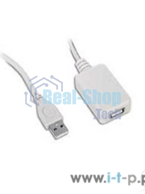 Кабель Gembird USB 2.0 удлинительный, активный 4.8м AM/AF, черный