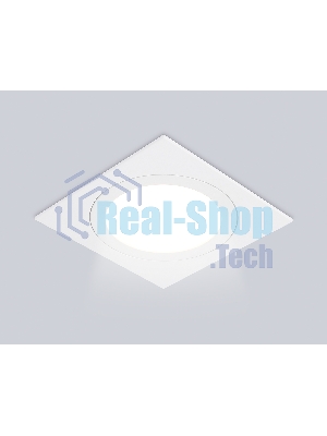 Светильник встраиваемый TN6607 WH белый IP44 GX53 max 15W 110*110*23