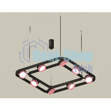 Светильник Ambrella light XB9182201/8 SBK/PI черный песок/розовый GX53 (C9182, N8486)
