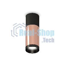 Светильник Ambrella Light XS6326040 PPG/SBK/PBK золото розовое полированное/черный песок/черный полированный MR16 GU5.3