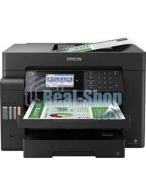 МФУ струйное Epson L15150, (A3, ADF, duplex, 35 стр./мин., Ethernet, Wi-Fi черный)