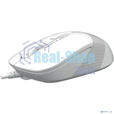 Мышь проводная A4Tech Fstyler FM10S белый/серый, 1600 dpi, USB, кнопки - 4