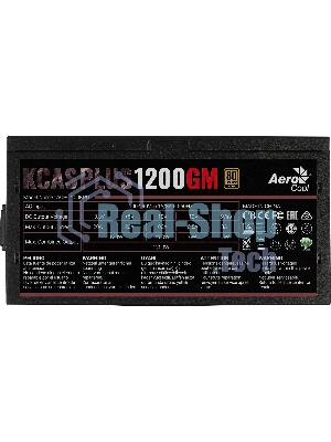 Блок питания Aerocool/Formula 1200W Retail KCAS PLUS 1200GM, 80 PLUS Gold, ATX v2.4, модульный, fan 14cm, 8x PCI-E [6+2-Pin], 10x SATA, 6x MOLEX