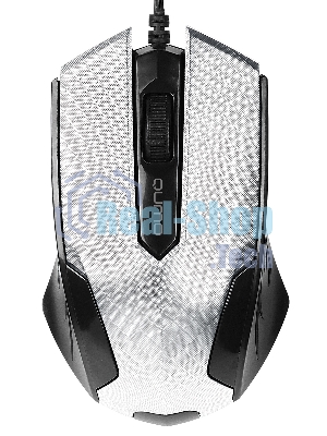 Мышь проводная Qumo Office M14 белый, 1000 dpi, USB, кнопки - 3