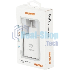 Сетевое зарядное устройство Digma DGW3D 3A PD+QC белый