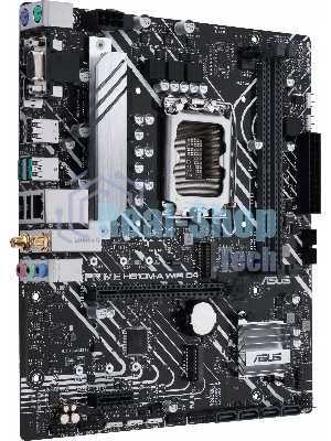 Материнская плата ASUS PRIME H610M-A WIFI D4, LGA 1700, Intel H610, 2xDDR4, 4xSATA, 2xM.2, 1xPCI-E 4.0 x16, 1xHDMI, 1xDisplayPort, 1x 1Gb LAN, 2xUSB-A 3.2 Gen 2, 4xUSB-A 2.0, 3x3.5 мм, 7.1, Micro-ATX