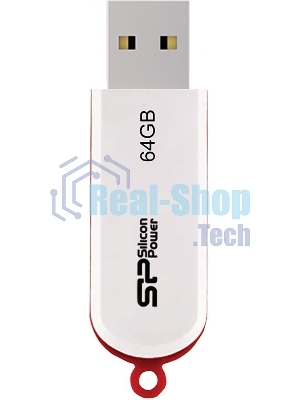 Флешка USB Silicon Power R/W 64Gb LuxMini 320 SP064GbUF2320V1W USB 2.0 белый