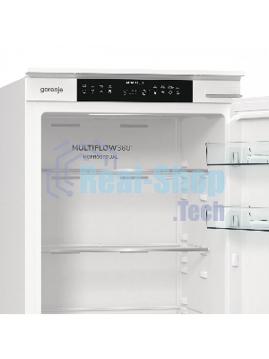 Встраиваемый холодильник Gorenje NRKI517141 белый двухкамерный 175/68 л морозилка снизу, No Frost