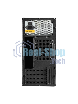 Компьютерный корпус Minitower ExeGate BAA-308MU2-UNS400 (mATX, БП UNS400 с вент. 12см, 1хUSB+2хUSB 3.0, HD Audio, черный)