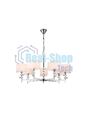 Люстра Ambrella light LH71323/7 SN/WH никель/белый E14/7 max 40W D860*850