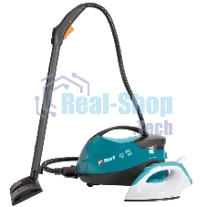 Пароочиститель Bort BDR-2500-RR-Iron, напольный, 2,3 кВт., давление 4 бар, пар 45 г/мин., t-пара 143 °С., бак 1.5 л.