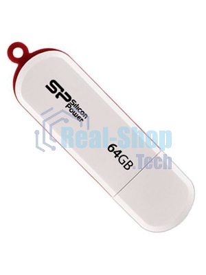 Флешка USB Silicon Power R/W 64Gb LuxMini 320 SP064GbUF2320V1W USB 2.0 белый