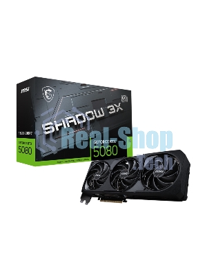 Видеокарта MSI RTX 5080 SHADOW 3X OC 16Gb GDDR7 256bit 3xDP HDMI 3FAN RTL