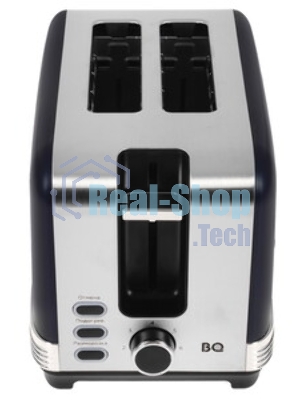 Тостер BQ T1000 синий, 1000 Вт, 2 слота