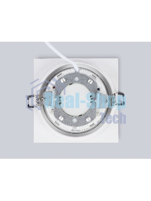 Светильник встраиваемый TN6607 WH белый IP44 GX53 max 15W 110*110*23