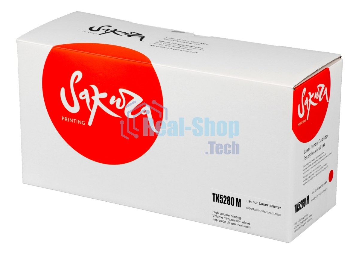 Картридж Sakura TK5280M для Kyocera Mita ECOSYS P6235cdn, пурпурный, 11 000к.
