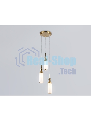 Светильник Ambrella light LH55272/3 BS/FR латунь/белый матовый E14 max 40W D230*1200